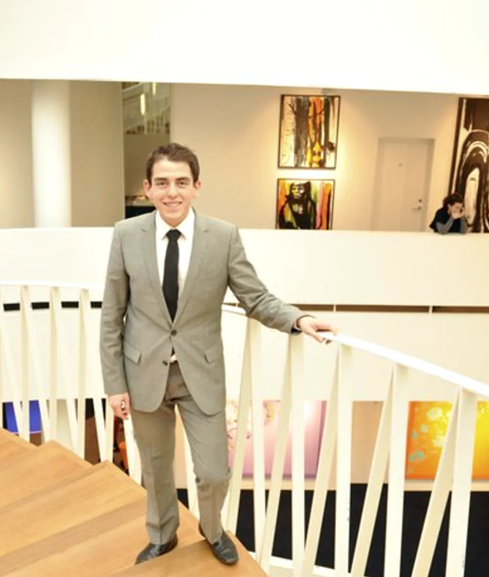 Uriel Alvarado at the Saxo Bank offices, Denmark